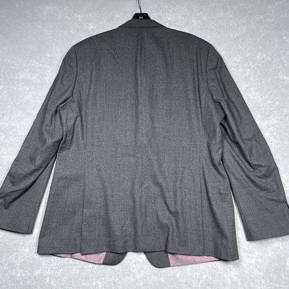 Hugo Boss Wool Blazer Men’s 48 Regular Gray Scorsese/Movie Jacket - Picture 7 of 16